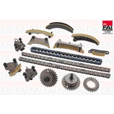 Imagem de FAI AutoParts TCK245ENG Jogo de correntes distribuição simples, Corrente baixo ruído, roletes em cima,