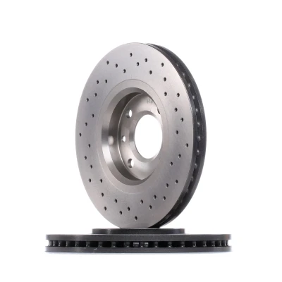 Imagem de BREMBO XTRA LINE 09.9619.1X Disco de travão 283 4 perfurado/ventilado revestido alto carbono com parafusos CITROËN: DS4 Hatchback, C4 I Hatchback