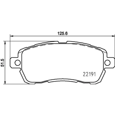 Imagem de HELLA 8DB 355 031 721 Jogo de pastilhas para travão disco FORD: KA+ Hatchback