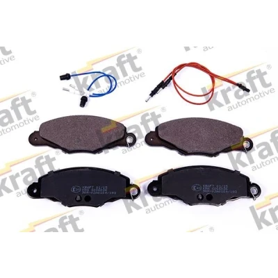 Imagem de KRAFT 6006026 Jogo de pastilhas para travão disco Eixo dianteiro incl. contacto aviso desgaste PEUGEOT: 406 Coupe, Sedan, Carrinha