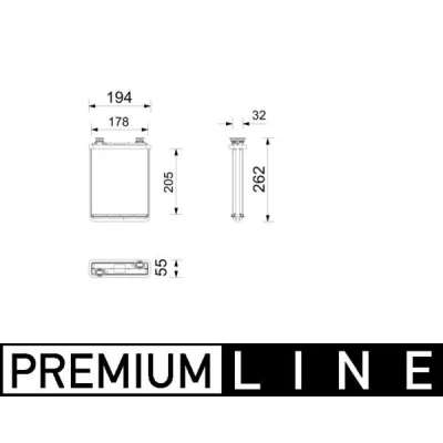 Imagem de MAHLE ORIGINAL AH 357 000P Radiador Quente BMW: iX (I20) xDrive 40, 50, M60 2021
