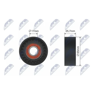 Imagem de NTY RNK BM 031 Rolo tensor, correia trapezoidal 65mm