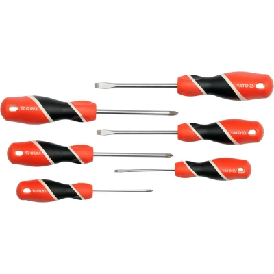 Imagem de YATO YT 25965 Conjunto de chaves parafusos 6 3 mm, 5 PH0, PH1, PH2 Expositor (cartão)