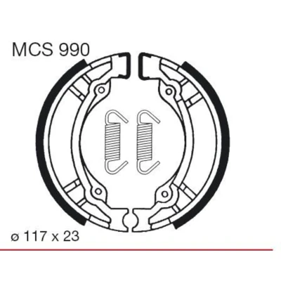Imagem de TRW MCS990 Maxilas de Travão 110