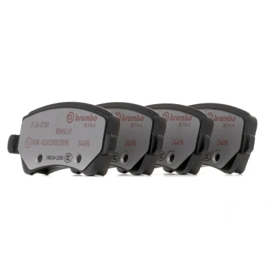Imagem de BREMBO P 24 078X Jogo de pastilhas para travão disco excl. contacto aviso desgaste com parafusos pinça acessórios