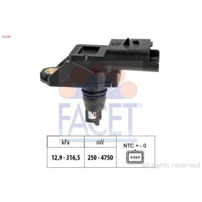 Imagem de FACET 10.3261 Sensor 13kPa 317kPa Made in Italy OE Equivalent FORD: MONDEO 4