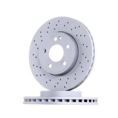 Imagem de ATE 24.0128 0262.1 Disco de travão 295,0 28,0 5 112,0 perfurado/ventilado revestido ligado/alto carbono com parafusos MERCEDES BENZ: Classe A