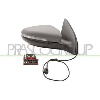 Imagem de Espelho retrovisor Prasco VG0387313 à direita com subcapa elétrico aquecível VOLKSWAGEN: Golf 6, 6