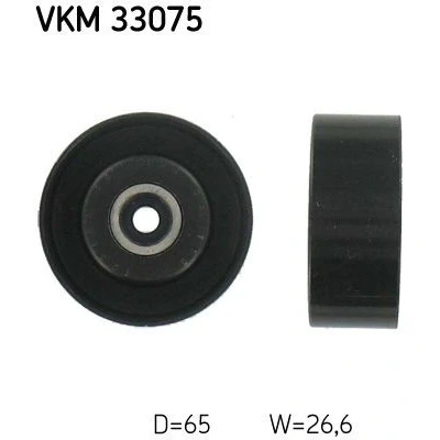 Imagem de SKF VKM 33075 Polia de Desvio CITROËN: C5 I Hatchback, RENAULT: CLIO 2, LAGUNA 2 Grandtour