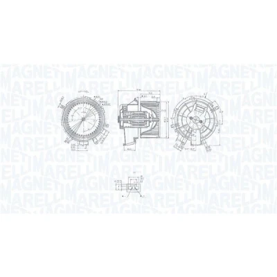 Imagem de MAGNETI MARELLI 069412236010 Motor eléctrico, ventilador do habitáculo 12V