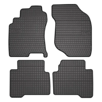Imagem de FROGUM 542810 Conjunto de tapete chão Borracha à frente e atrás 4 preto medida NISSAN: X Trail