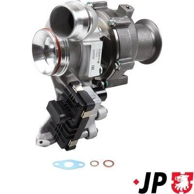 Imagem de JP GROUP 1417406700 Turbocompressor accionado pelos gases de escape com juntas BMW: 5 Sedan, X3, Touring