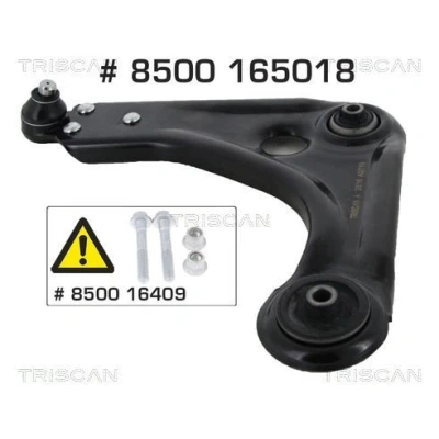 Imagem de TRISCAN 8500 165018 Braço de suspensão com articulação suspensão/guia, apoio borracha transversal