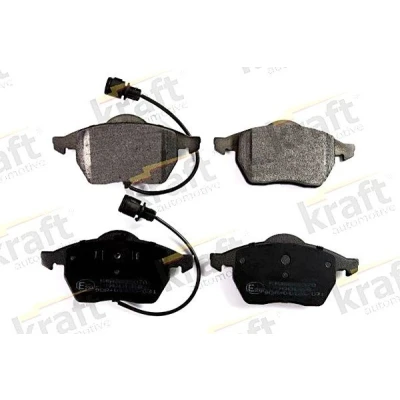 Imagem de KRAFT 6000070 Jogo de pastilhas para travão disco Eixo dianteiro incl. contacto aviso desgaste AUDI: A4 B5 Avant, Sedan, A6 C5 Sedan