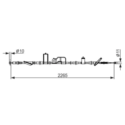 Imagem de BOSCH 1 987 482 918 Cabo de Freio Mão 2265, 2082