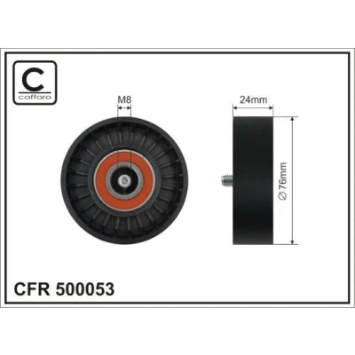 Imagem de CAFFARO 500053 Polia de Desvio VOLVO: XC90 I