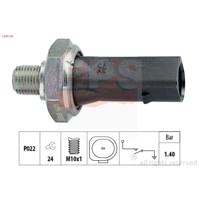 Imagem de EPS 1.800.135 Sensor Pressão do Óleo M10x1 1 Made in Italy OE Equivalent VOLKSWAGEN: Golf 4, Passat B5 GP Variant, Polo III Classic