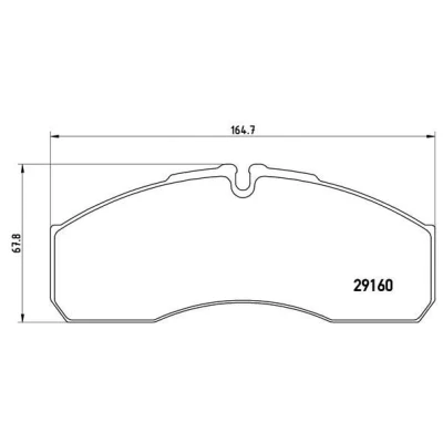 Imagem de BREMBO P A6 022 Jogo de pastilhas para travão disco preparado indicador aviso desgaste sem acessórios IVECO: DAILY 3