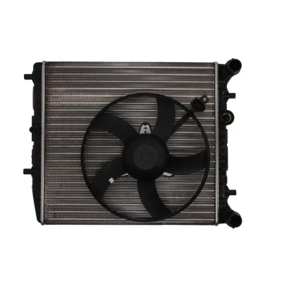 Imagem de NISSENS 64103 Radiador, arrefecimento do motor Alumínio 430 415 20 Aletas de refrigeração unidas mecanicamente VOLKSWAGEN: Polo IV Hatchback