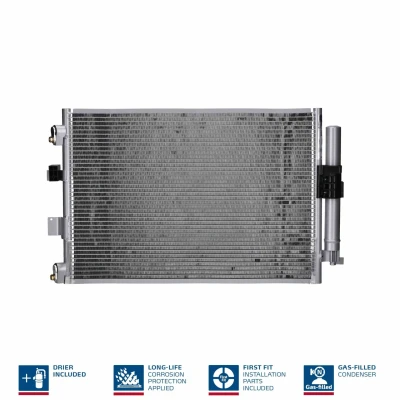 Imagem de NISSENS 940463 Condensador com secador Alumínio 591 R 134a FORD: FOCUS 3 Turnier endado, norauto, oscaro, mister auto