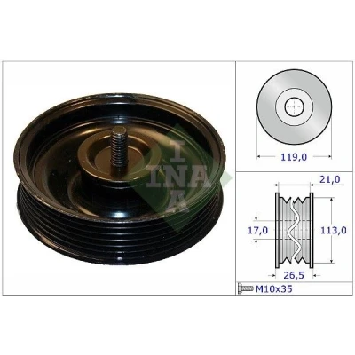 Imagem de INA 532 0695 10 Polia de Desvio KIA: SORENTO 2, Cerato Sedan, HYUNDAI: Tucson