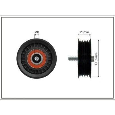 Imagem de CAFFARO 500279 Polia de Desvio MERCEDES BENZ: Classe C T modell, E Sedan, S Sedan