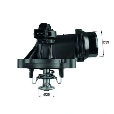 Imagem de MAHLE ORIGINAL TM 18 105 Termóstato, líquido de refrigeração com junta BMW: 3 Sedan, Touring, 1 Hatchback