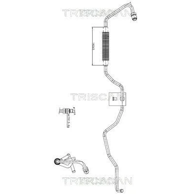 Imagem de TRISCAN 8516 13002 Tubo hidráulico, direcção da bomba hidráulica para a caixa direção