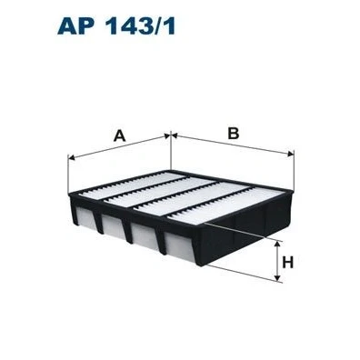 Imagem de FILTRON AP 143/1 Filtro de ar 52,5 207 244 Cartucho filtrante TOYOTA: Land Cruiser Prado 90, HILUX 6 Pick up, 120