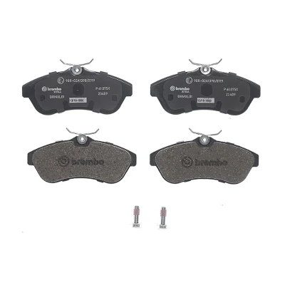 Imagem de BREMBO P 61 075X Jogo de pastilhas para travão disco excl. contacto aviso desgaste com acessórios CITROËN: C2 Hatchback, C3 II