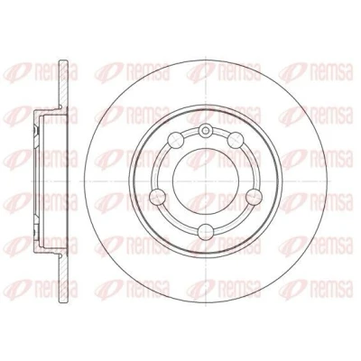 Imagem de REMSA 6718.00 Disco de travão Eixo traseiro 238,9, 238,9 8,9 5 cheio VOLKSWAGEN: Golf 4, Bora Sedan, 4 Variant, AUDI: A3 Hatchback, TT Coupe