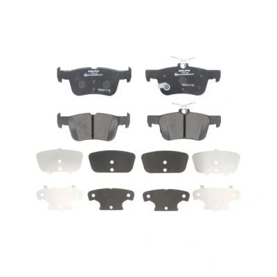 Imagem de DELPHI LP3151 Jogo de pastilhas para travão disco com avisador sonoro desgaste chapa anti ruído acessórios FORD: Focus Mk4 Hatchback