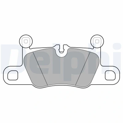 Imagem de DELPHI LP3614 Jogo de pastilhas para travão disco preparado indicador aviso desgaste com chapa anti ruído sem acessórios
