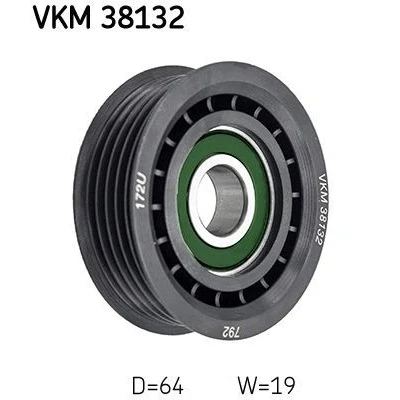 Imagem de SKF VKM 38132 Polia de Desvio MERCEDES BENZ: Classe A, Vaneo
