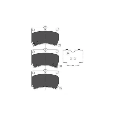 Imagem de KAVO PARTS KBP 4501 Jogo de pastilhas para travão disco com avisador sonoro desgaste MAZDA: FAMILIA 5, Demio SW, 121 III Hatchback