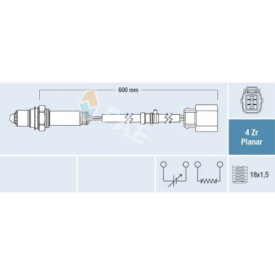 Imagem de Sonda lambda FAE 77684