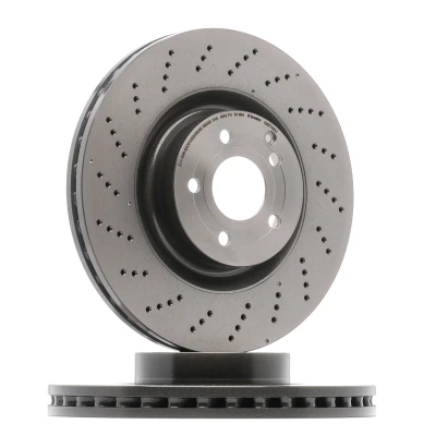 Imagem de BREMBO COATED DISC LINE 09.B746.51 Disco de travão 344 32 5 perfurado/ventilado revestido alto carbono com parafusos MERCEDES BENZ: Classe E T modell