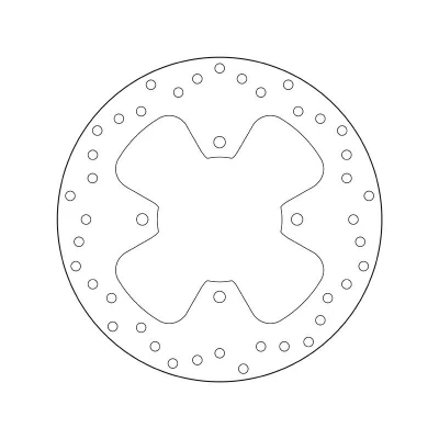 Imagem de BREMBO Disco de travão Fixed , Serie Oro traseira 240mm 5mm 4 perfurado 68B40778 Discos