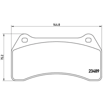 Imagem de BREMBO P 36 014 Jogo de pastilhas para travão disco excl. contacto aviso desgaste sem acessórios JAGUAR: XJ Sedan, S Type