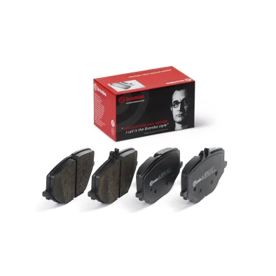 Imagem de BREMBO P 50 170 Jogo de pastilhas para travão disco preparado indicador aviso desgaste com chapa anti ruído sem acessórios