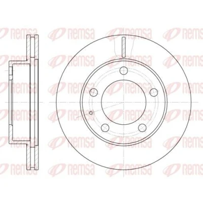Imagem de REMSA 6203.10 Disco de travão Eixo dianteiro 258, 258 24 5 ventilado MAZDA: Xedos 6, 626 V Hatchback