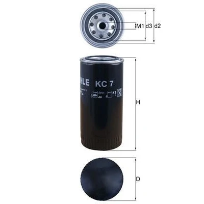 Imagem de MAHLE ORIGINAL KC 7 Filtro de Combustível aparafusado