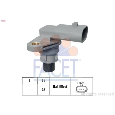 Imagem de FACET 9.0626 Sensor FIAT: Grande Punto Hatchback, BRAVO 2, JEEP: Cherokee V, ALFA ROMEO: Stelvio