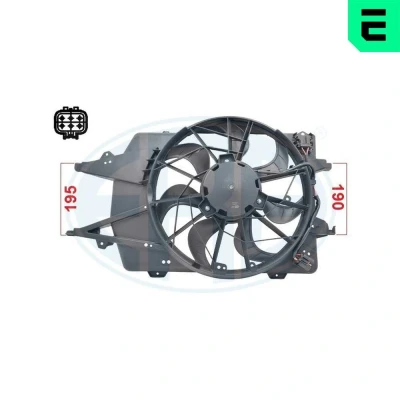 Imagem de ERA 352082 Ventilador de Radiador 12 FORD: Focus Mk1 Hatchback