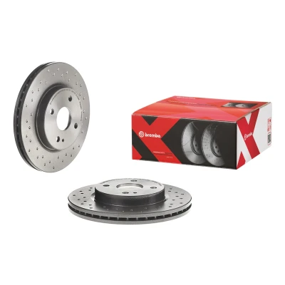 Imagem de BREMBO 09.A968.1X Disco de travão 258 23 4 perfurado/ventilado revestido MAZDA: 2 Hatchback