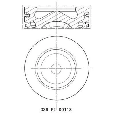 Imagem de Êmbolo MAHLE ORIGINAL 039 PI 00113 000