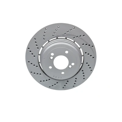 Imagem de ATE 24.0124 0235.2 disco de travão 370,0 24,0 5 120,0 duas peças, perfurado/ventilado revestido alto carbono com parafusos