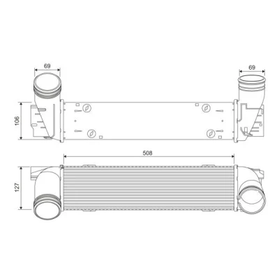 Imagem de VALEO 818392 Intercooler Alumínio sem sensor