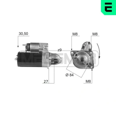Imagem de ERA 220435A Motor de arranque 12 2,5 9 IVECO: DAILY 3 Kasten/Kombi, 4, 6 Pritsche/Fahrgestell