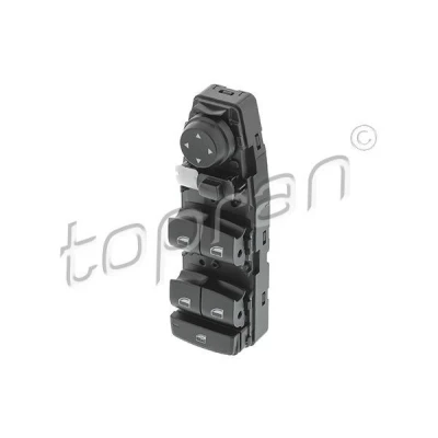 Imagem de TOPRAN 503 148 Interruptor, elevadores dos vidros do lado condutor, à frente BMW: 1 Hatchback, 5 Sedan, Touring